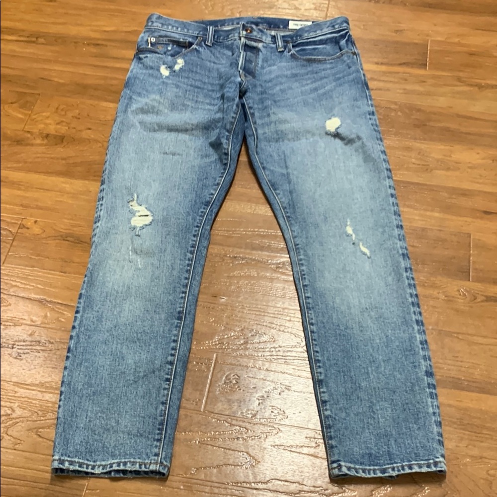 Todd Snyder Distressed Blue Denim Jeans